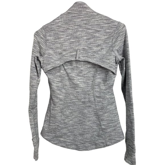 Lululemon Define Jacket Size 4 S EUC 6493 Full Zip Athletic Space Grey White - Picture 9 of 12